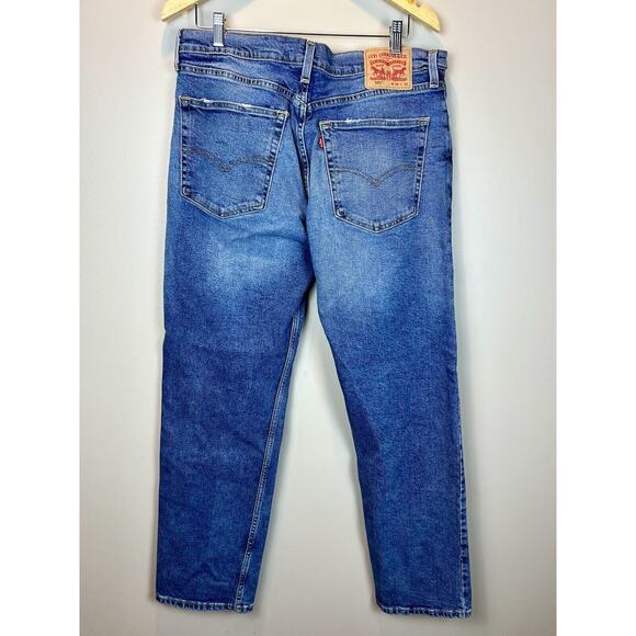 Levi Strauss 505 Straight Leg Denim Jeans Mens 36x32 Blokecore Classic Timeless - Picture 11 of 16